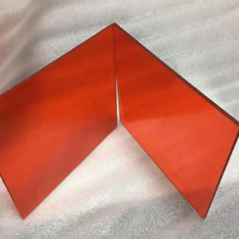 Boss Level Laser Safety Window For Fiber Laser Gear With OD Five Shield Blocking 200 To 540 Nm, red optical panels.