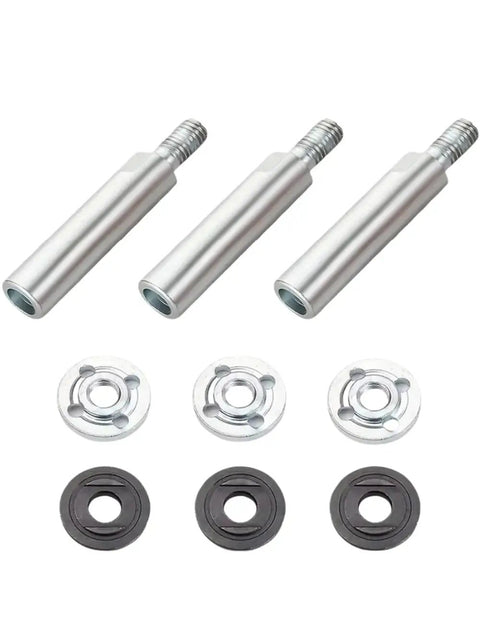 Three Piece Angle Grinder Extension Shaft Set With M10 Thread Holes 60mm Length Beef Up Your Grinder Setup With Pressure Plates