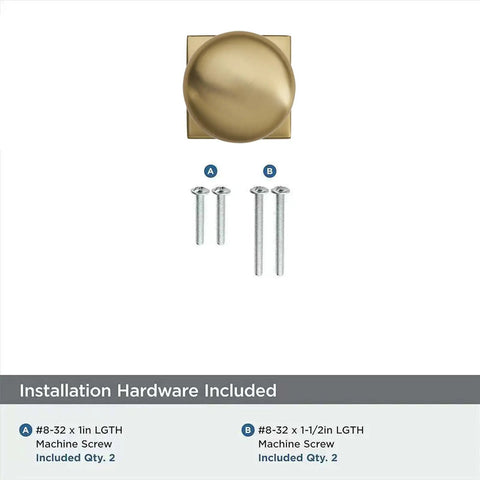 Two Pack One And One Quarter Inch Backplates For Cabinet Knobs With Champagne Bronze Finish Vintage Aged Look Drawer Hardware with screws