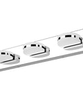 Three Light Dimmable Modern LED Vanity Light For Bathroom With Frosted White Acrylic Chrome Finish Up And Down Wall Fixtures
