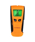 Built Tough 3 In 1 Wall Scanner And Stud Finder Including Metal Detector And Live Wire Voltage Alert For Fast Positioning Of Hidden Joists And Smooth Weekend Project Fixes In Orange, front view with backlit screen.