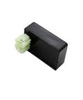 Image of a Six Pin DC CDI Box For GY6 Scooters And ATVs Dual Connector DC CDI Module With Capacitor Discharge, black housing