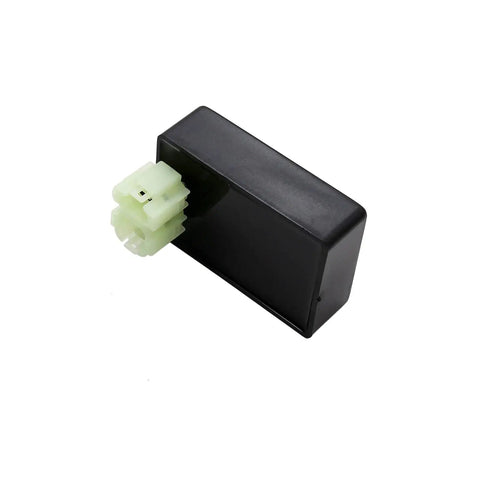 Image of a Six Pin DC CDI Box For GY6 Scooters And ATVs Dual Connector DC CDI Module With Capacitor Discharge, black housing