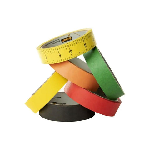 Colored Masking Tape Set, Six Colorful Rolls For Classroom Organization And School Projects, Color Coding And Labeling, Writable And Tearable