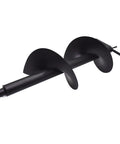 Beefy Heavy Duty 10 Inch Earth Auger Drill Bit With Three Quarter Inch Shaft, pro grade alloy steel, side view