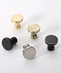 Assorted decorative cabinet knobs in various finishes for versatile design.
