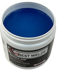Blue Nozzle Dip Gel 16 Ounce Jar Non Toxic Odorless Keeps Spatter From Building Up On MIG Gun Nozzles and Tips Also Keeps Jigs and Setups Clean and Protected Compatible With Semi and Automatic Welding Equipment