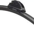 24 Inch Beefy Beam Windshield Wiper Blade With Click On Adapter For Easy Drop In Install, graphite rubber design.
