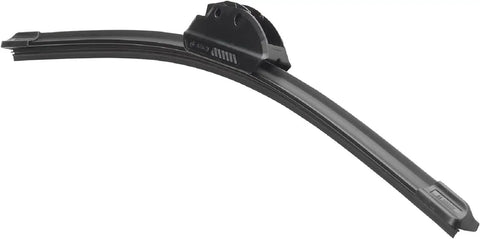 24 Inch Beefy Beam Windshield Wiper Blade With Click On Adapter For Easy Drop In Install, graphite rubber design.