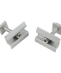 Five Pack Aluminum Solar Panel Mounting Brackets For Framed And Frameless Modules, Adjustable Horizontal And Vertical Rails close-up view
