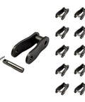 Jeremywell C2040 Conveyor Roller Chain Offset Links And Plates 1 Inch Pitch set of 10 heavy duty carbon steel pieces with pins.