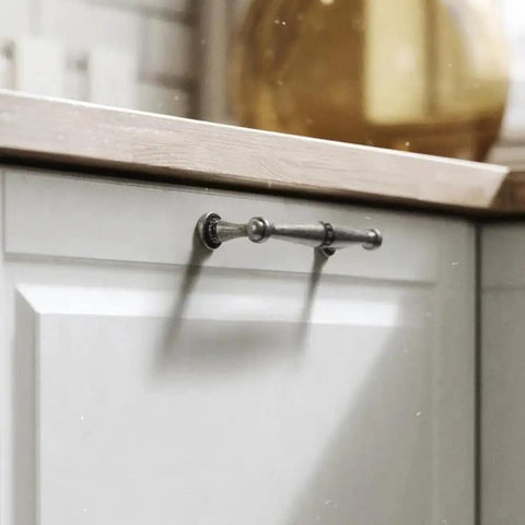Vintage Yellow Bronze Cabinet Handles 6 Pack 320mm Drawer Knobs And Door Pulls For Kitchen Cupboards Antique Brass RB Finish