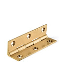 Two Pack Brass Door Hinges 1 To 3 Inch For Cabinets Drawers And Wooden Boxes, Easy Install Butt Hinge, Durable Brass Finish, Smooth Swing