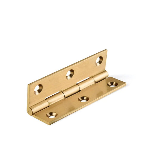 Two Pack Brass Door Hinges 1 To 3 Inch For Cabinets Drawers And Wooden Boxes, Easy Install Butt Hinge, Durable Brass Finish, Smooth Swing