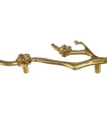 Chic Vintage Brass Flower Drawer Pulls Bring Rustic Charm to Kitchen Cupboards and Wardrobe Dressers featuring branch design