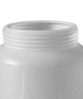 Close-up of white 1L Paint Cup Storage Container For Paint Spraying Machines, showing air-sealed design and sturdy threads.