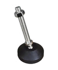 Five Pack Nylon Fixed Leveling Feet With Metal Mounting Plate For Metal Furniture Stable Ground Contact Easy Height Adjustment In Any Direction Reduces Sliding Wobble And Daily Wear On Heavy Duty Surfaces showing threaded stem and nylon base
