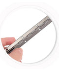 Hand holding iron hinge from Rotating Concealed Hinges Set 10 Pieces Heavy Duty Butt Door Hinges For Cabinets And Furniture, Easy Install