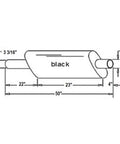 Diagram of Heavy Duty Tractor Muffler Fits IH 766 966 Hydro 100 Tractors Interchangeable With 534545R1 534545R4 534545R4A 5x11