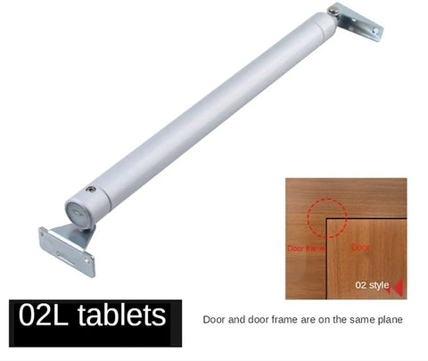 Spring Door Closer With Aluminum Alloy Body, Smooth Soft Close, Adjustable 90 Degree Stop, Heavy Duty Up To 80kg, Corrosion Resistant Finish