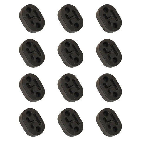 Top Grade Universal Car Exhaust Mount Repair Hanger Bracket Rubber Kit 12 Pieces Fits Toyota Honda And More, 12 rubber hangers