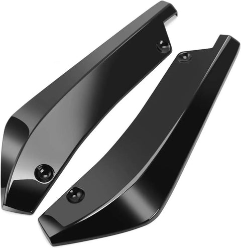 Heavy Duty Abs Rear Spoiler For Tesla Model 3 Y S X Cybertruck, glossy black ABS material, side view, installation ready.