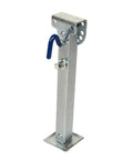 Heavy Duty Boat Trailer Jack With Wheel Tough As Nails Galvanized Telescopic Drop Leg 460 To 680Mm Adjustable Height side view of jack