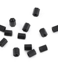 Rock Solid Nylon Standoff Spacer Kit For Circuit Boards With 250 Pieces Includes Male And Female Hex Pillars Anti Signal Interference Easy Mounting Great For Chip Thermal Channels M2 Dual Pass D Model black nylon hex spacers on white background