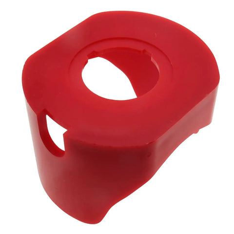 Red 22mm Plastic Two Feet Push Switch Button Protective Cover for Electronics Projects, durable shield, tough protection.