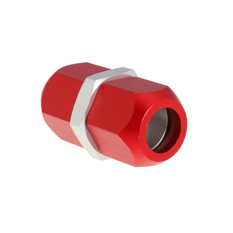 Red aluminum joint from 5/16 Inch Aluminum A C Line Splice Kit For Automotive A C Repair Fits Chevy Suburban Tahoe Traverse GMC Yukon Acadia