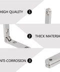 10 Pack 90 Degree Hinges For Wooden Boxes Jewelry Boxes Chest And Gift Boxes Silver Finish With Screws Rddconkit Durable Zinc Alloy