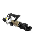 Heavy Duty Portable Electric Rebar Cutter NRB-22E with robust clamp head design for industrial steel bar bending and straightening.