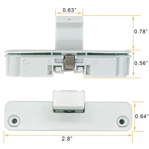 Washer Lid Latch Lock Strike Replacement Part For Front And Top Load Washers Durable Easy To Install Direct Fit Fixes Washer Not Starting Or Door Not Closing Symptoms OEM Equivalent Quality High Quality Build For Long Lasting Use, 2.8 in