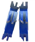 Heavy Duty 2 Piece Stile And Rail Shaper Cutter Set With 50MM Shank And Premium Carbide Blades, showing precise cutting edges.