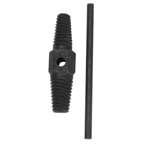 Super Cool Broken Screw Extractor Kit With Damaged Bolt Remover Set 1/2 Inch And 3/4 Inch Features Dual Use For Faucet Pipe Tools Made From Super Tough Chrome Vanadium Steel For A Rock Solid Grip And Long Lasting Durability To Get You Out Of Any Messy. black chrome vanadium steel extractor with 1/2 and 3/4 inch threaded ends