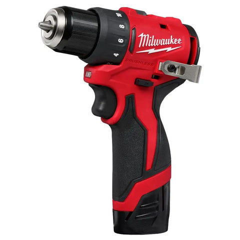 Subcompact Brushless 3/8 Inch Drill Driver Kit For Tight Spaces, Ultra Lightweight At 5.4 Inch Length, 350 In-Lbs Torque shown