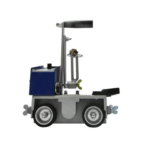 Heavy Duty Portable Automatic Magnetic Welding Trolley Fillet Machine For Steel Structure Angle Jobs 22W side view with adjustable control handle.