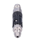 Rad AN3 Aluminum Alloy Brake Line Connector With Quick Bayonet Fitment And Rotating Joint For Motorsports Clutch Hydraulic Oil Fluid Hose Fast Swap System Killer Build For Turbo Engines Street Cars And Daily Upgrades, silver