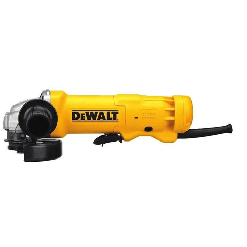 Heavy Duty 4.5 Inch Angle Grinder With 11 Amp Motor And Paddle Switch, DEWALT brand, designed for tough cutting tasks.