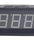 Front view of Digital Temperature Meter 0 To 167 Degrees Fahrenheit With Blue LED Display MF55 NTC Thermistor Sensor Two Wire