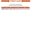 Fitment chart for Front And Rear Strut Cartridge Mount And Bellows Replacement Kit For Toyota Mr2 1991 1995 with specs.