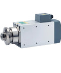 Close-up of Powerful 3.0KW CNC Spindle Motor 220V To 380V 30mm Bore ER32 Right Hand Tooth 3000RPM for routers and milling.