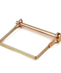 10 Pack 5/16 Inch Trailer Coupler Wire Lock Pins Gold, 4 Inch Long, Heavy Duty Zinc Plated Carbon Steel Trailer Hitch Pins