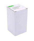 3/4 inch UPVC true-union swing check valve packaging, white box, front view (BISS)