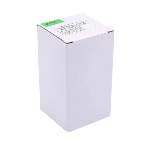 3/4 inch UPVC true-union swing check valve packaging, white box, front view (BISS)