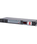 10 Outlet Power Sequence Conditioner With Digital Voltage Display Keeps Your Rig Cool And Tames Dirty Surges Straight Plug And Play Armor For Stage Amplifiers Speakers And Live Sound Pros US Plug, shown with LCD voltage display.