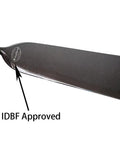 Race Ready Lightweight Carbon Fiber Dragon Boat Paddle IDBF Approved One Piece Design 18cm Blade By 48cm Shaft 360g 12.7oz Fast Response Pro Grade Racing Paddle With 1 Year Warranty showing IDBF approval mark