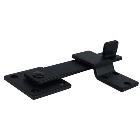 Heavy Duty 5.5 Inch Fence Gate Latch Barn Door Flip Hardware Wrought Iron Matte Black For Privacy And Security On Outdoor Fences