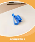 Blue clamp from 20 Pack Aquarium Water Pipe Clip Clamps For 8 To 16 mm Tubes Plastic Hose Holders That Keepin It Tight And Deformation Resistant