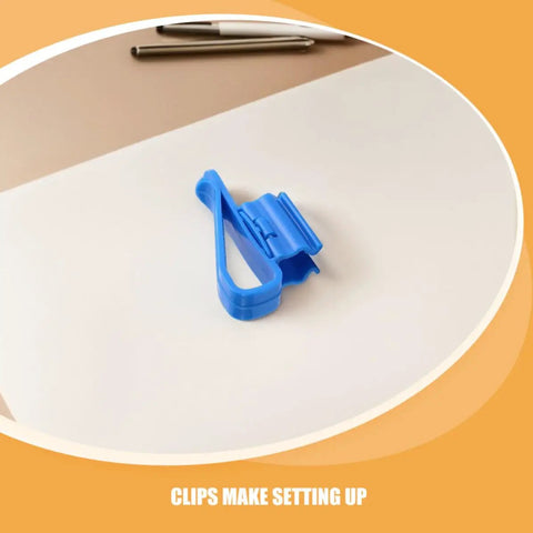 Blue clamp from 20 Pack Aquarium Water Pipe Clip Clamps For 8 To 16 mm Tubes Plastic Hose Holders That Keepin It Tight And Deformation Resistant